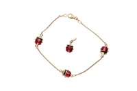 Bracciale e pendente con smalti - Asta Preziosi Bracciale e pendente con smalti - Asta Preziosi