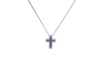 Collana con ciondolo con zaffiri e diamanti - Asta Preziosi Collana con ciondolo con zaffiri e diamanti - Asta Preziosi
