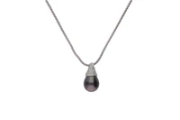 Collana e pendente con diamanti e perla coltivata - Asta Preziosi Collana e pendente con diamanti e perla coltivata - Asta Preziosi