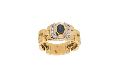 Anello con zaffiro e diamanti - Asta Preziosi Anello con zaffiro e diamanti - Asta Preziosi
