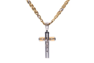 Collana con crocetta - Asta Preziosi