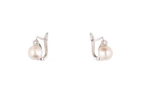 Orecchini con perle coltivate e diamanti - Asta Preziosi Orecchini con perle coltivate e diamanti - Asta Preziosi