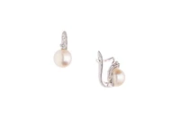 Orecchini con perle coltivate e diamanti - Asta Preziosi Orecchini con perle coltivate e diamanti - Asta Preziosi