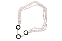 Rajola, collana a tre fili con onice e pietre - Asta Preziosi Rajola, collana a tre fili con onice e pietre - Asta Preziosi