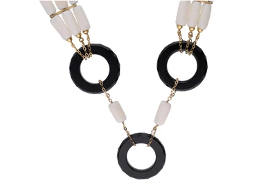Rajola, collana a tre fili con onice e pietre - Asta Preziosi Rajola, collana a tre fili con onice e pietre - Asta Preziosi