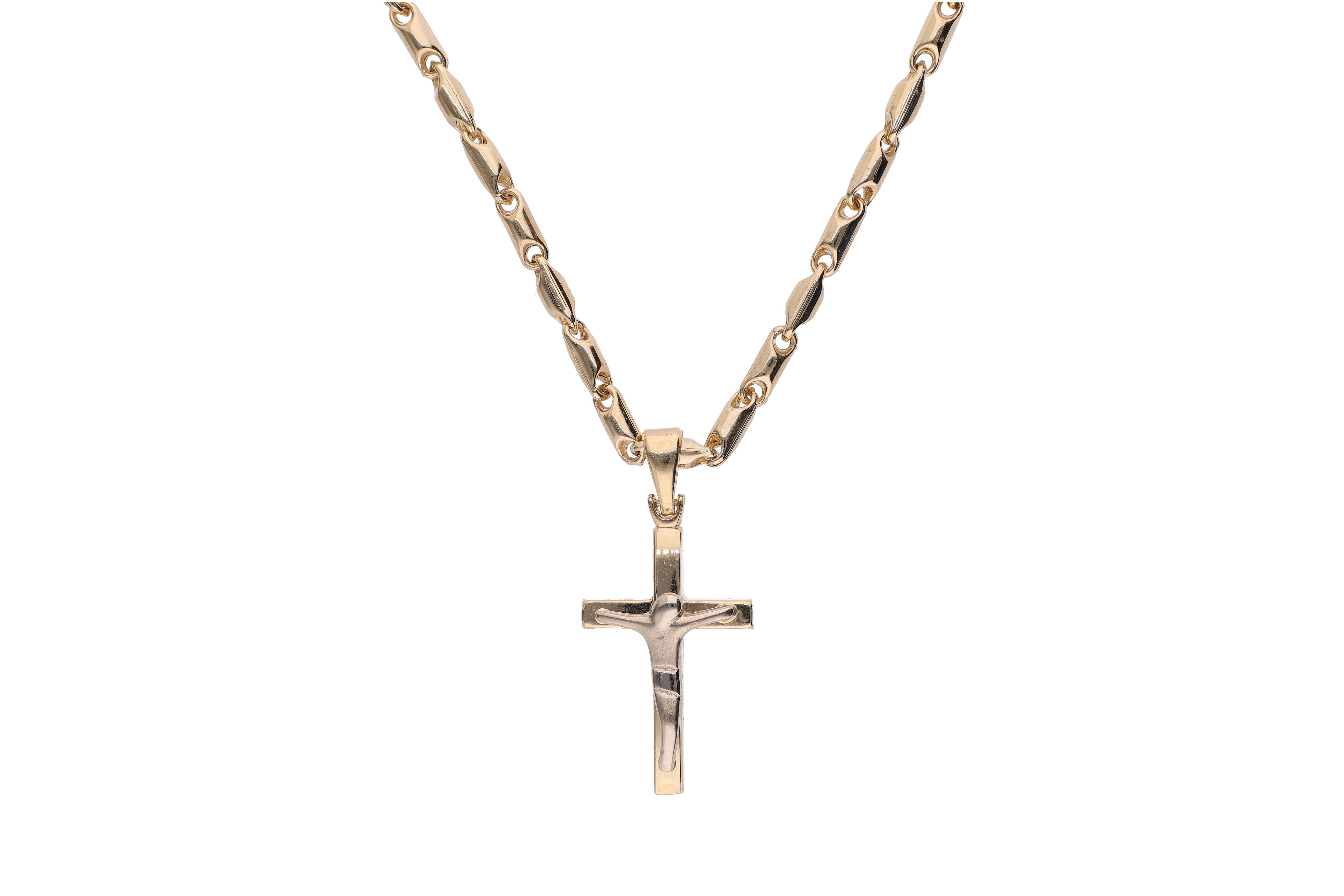 Collana con crocetta - Asta Preziosi