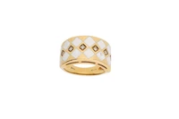 Anello con smalto e diamanti - Asta Preziosi