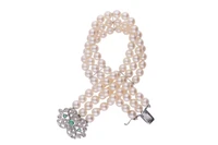 Bracciale con pietre e perle coltivate - Asta Preziosi