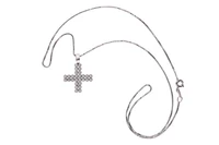 Collana e pendente a forma di croce - Asta Preziosi