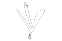 Collana e pendente con topazio azzurro - Asta Preziosi