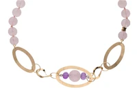 Rajola, collana con quarzi, ametiste, tormaline e pietre - Asta Preziosi