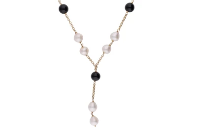 Collana con perle e pietre - Asta Preziosi