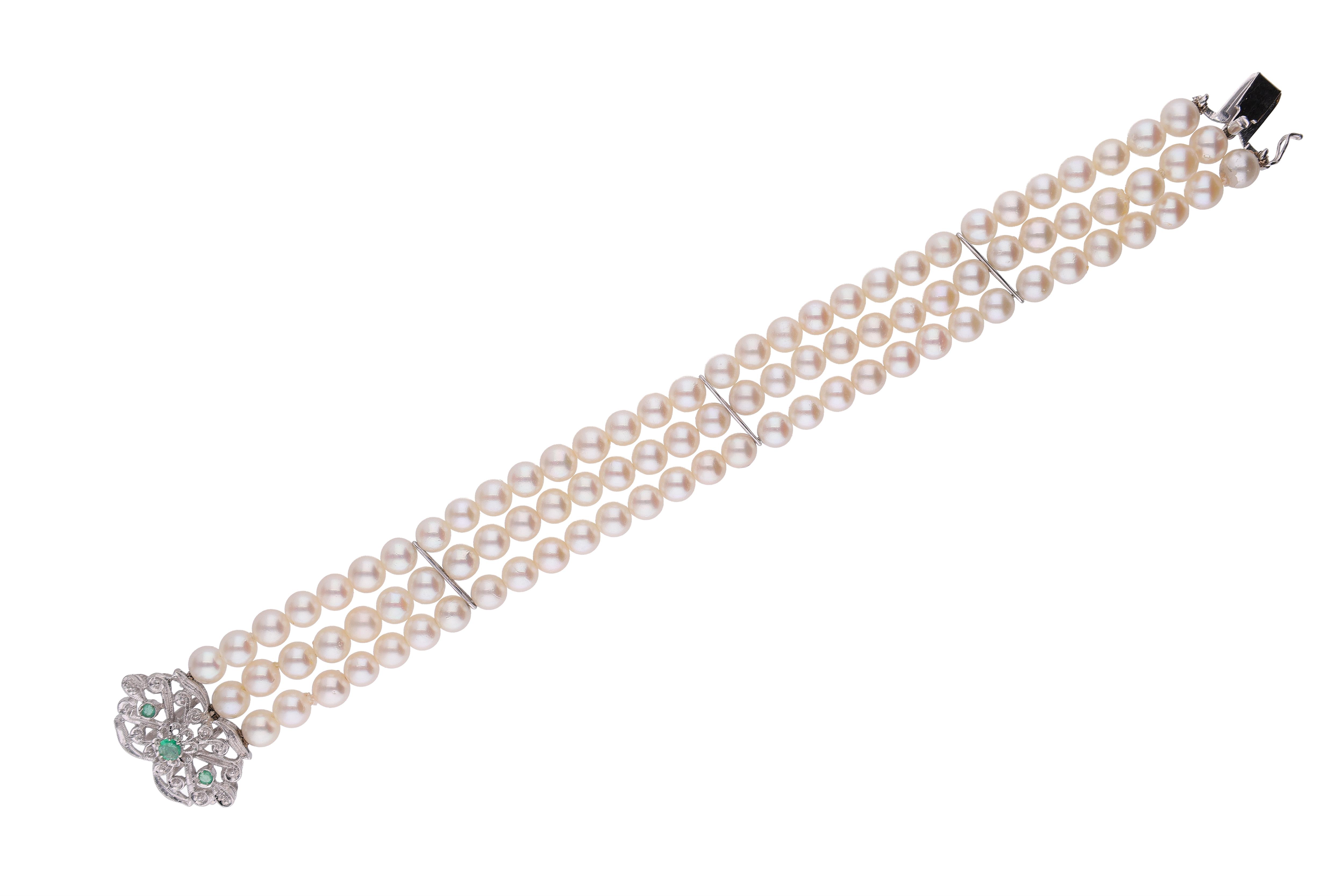 Bracciale con pietre e perle coltivate - Asta Preziosi