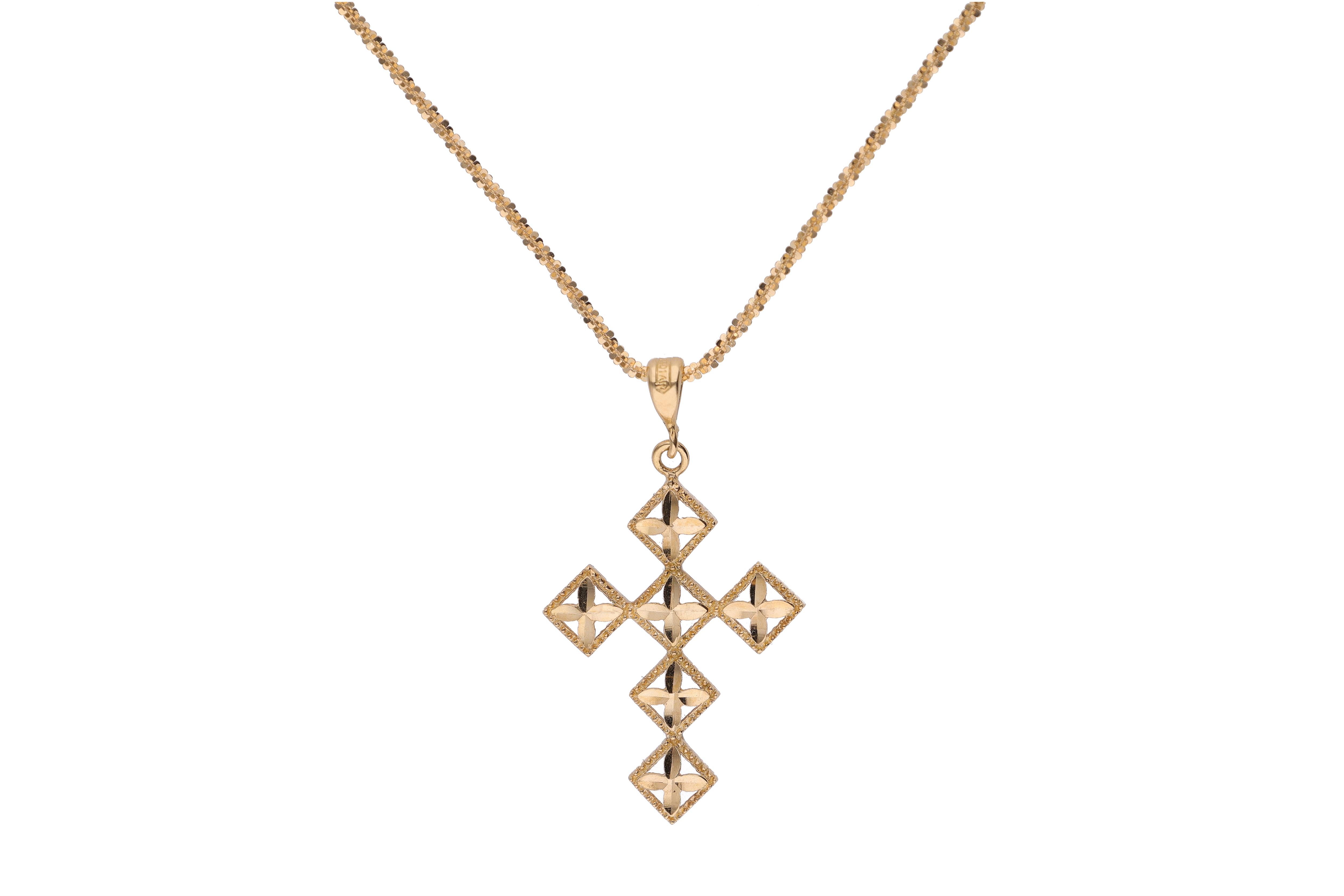 Collana con crocetta - Asta Preziosi