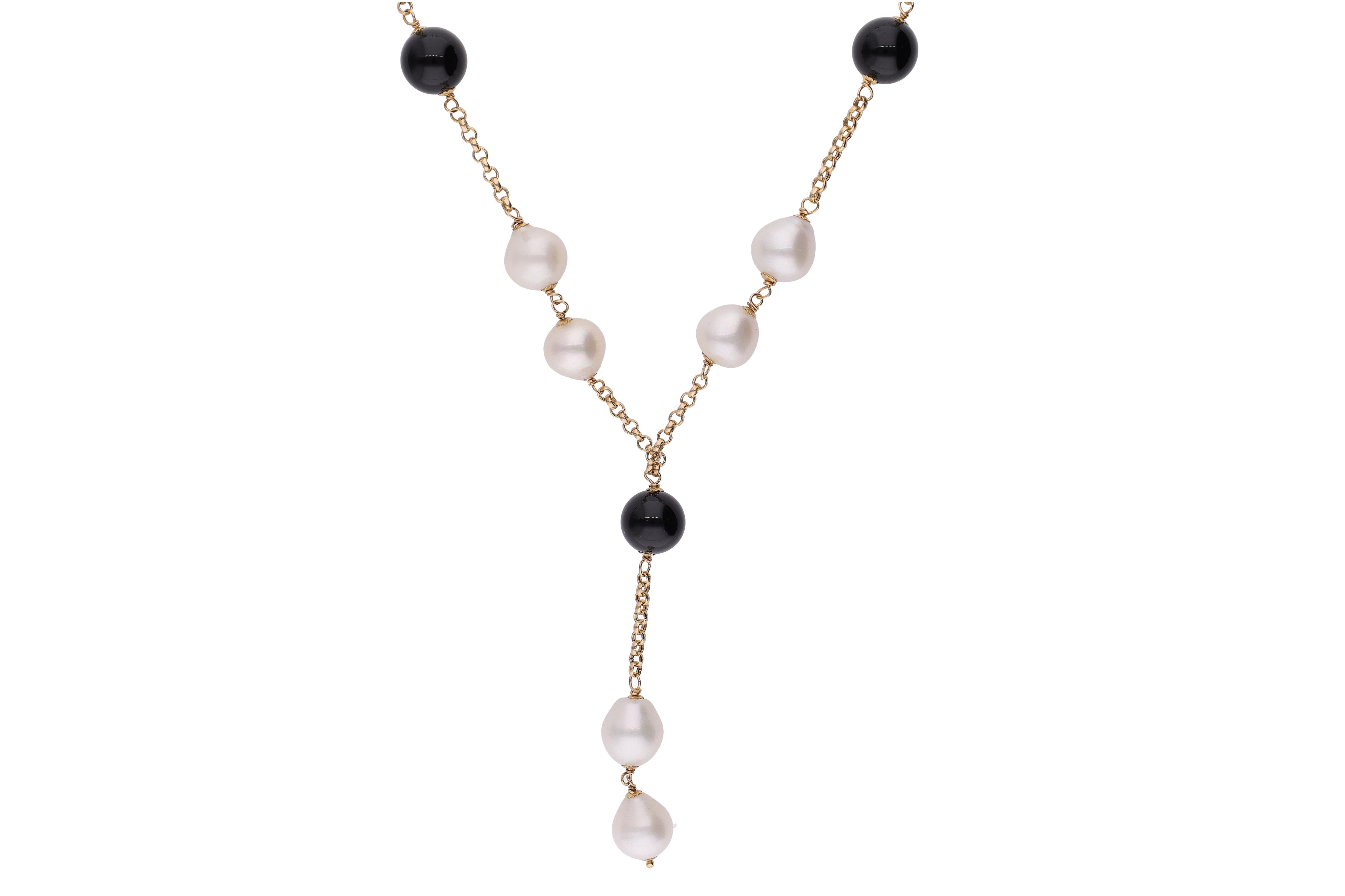 Collana con perle e pietre - Asta Preziosi