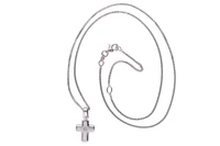 Collana e crocetta con diamante e madreperla - Asta Preziosi