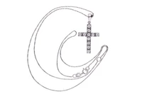 Collana e crocetta con diamanti - Asta Preziosi