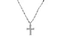 Collana e pendente a forma di croce con diamanti - Asta Preziosi