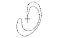 Collana e pendente a forma di croce con diamanti - Asta Preziosi