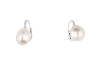 Paio di orecchini con perle coltivate e diamanti - Asta Preziosi