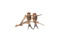 Spilla raffigurante due rondini - Asta Preziosi