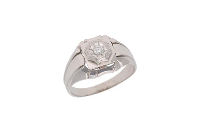 Anello con diamante - Asta Preziosi