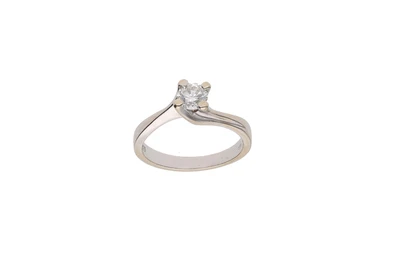 Anello con diamante - Asta Preziosi