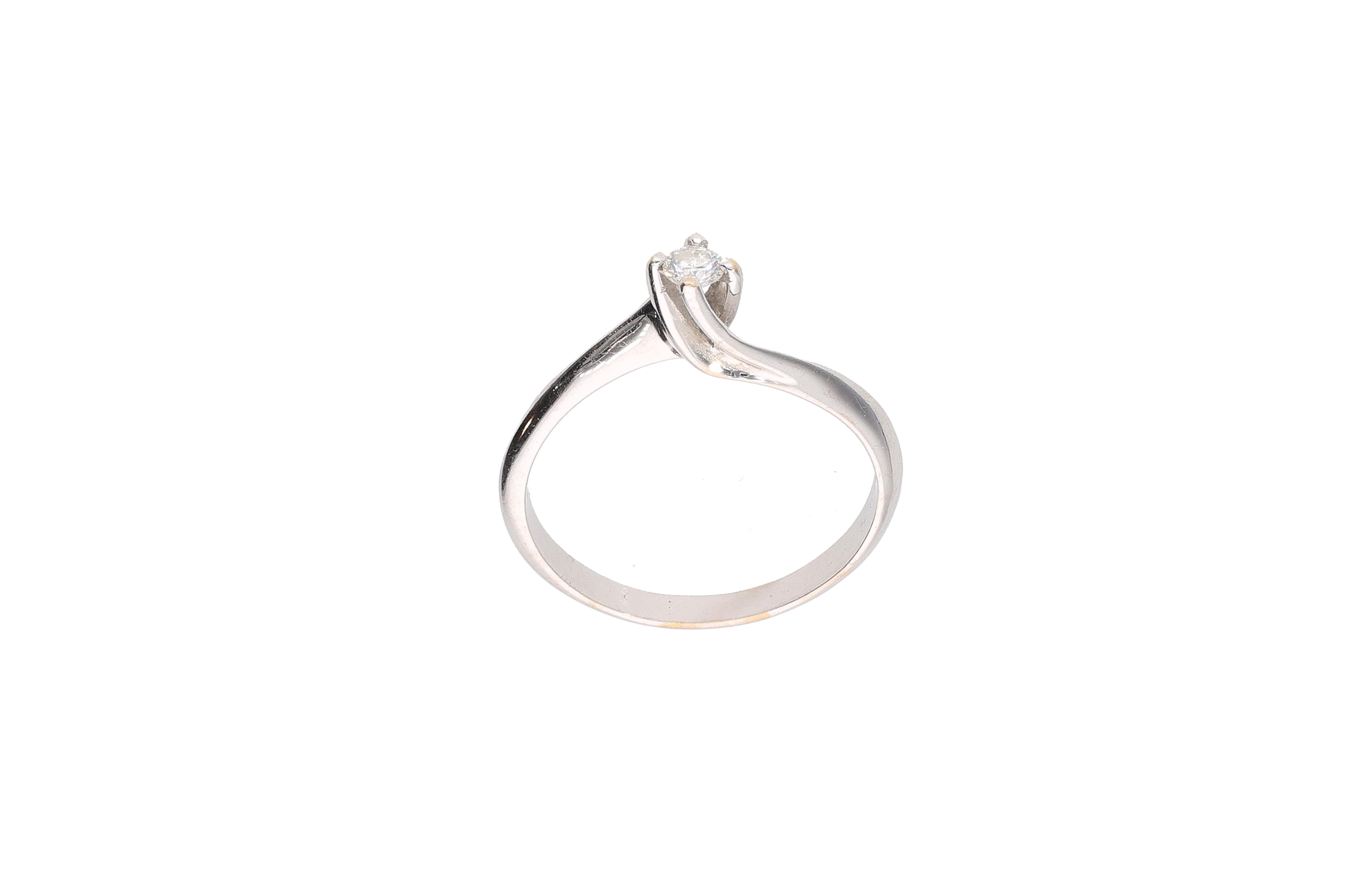 Anello con diamante - Asta Preziosi