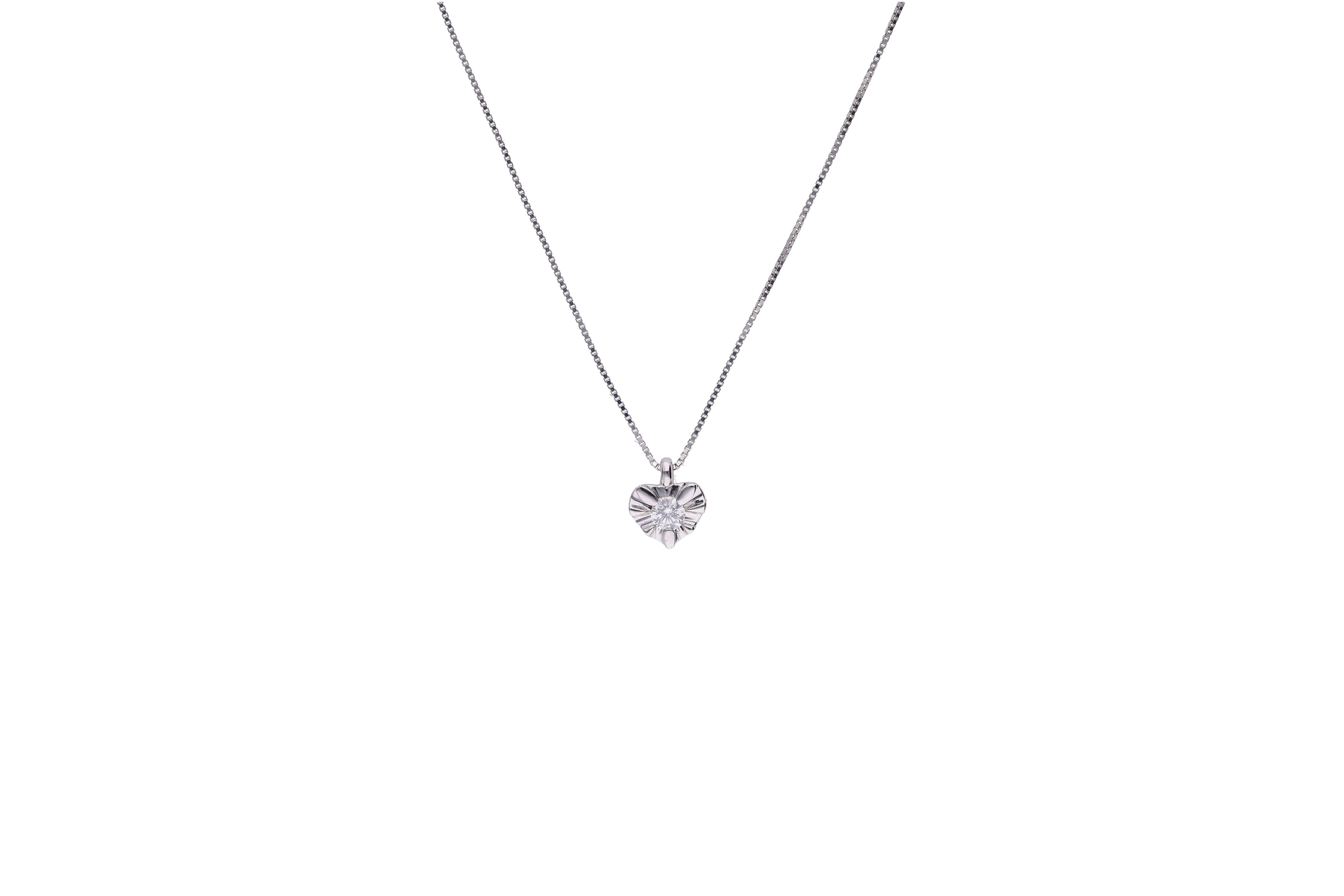 Collier con diamante - Asta Preziosi