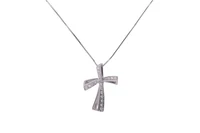 Collana e croce con diamanti - Asta Preziosi