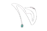 Collana e pendente con diamanti e smeraldo - Asta Preziosi