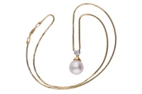 Collier con perla coltivata e diamante - Asta Preziosi