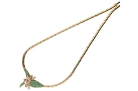 Collier con smeraldi, diamanti e diamanti colorati - Asta Preziosi