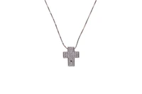 Collier e crocetta con diamanti - Asta Preziosi