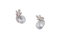 Orecchini con perle e diamanti - Asta Preziosi