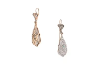 Paio di orecchini con diamanti e smeraldi - Asta Preziosi