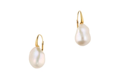 Paio di orecchini con perle coltivate barocche - Asta Preziosi