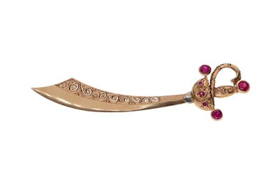 Spilla a forma di sciabola - Asta Preziosi