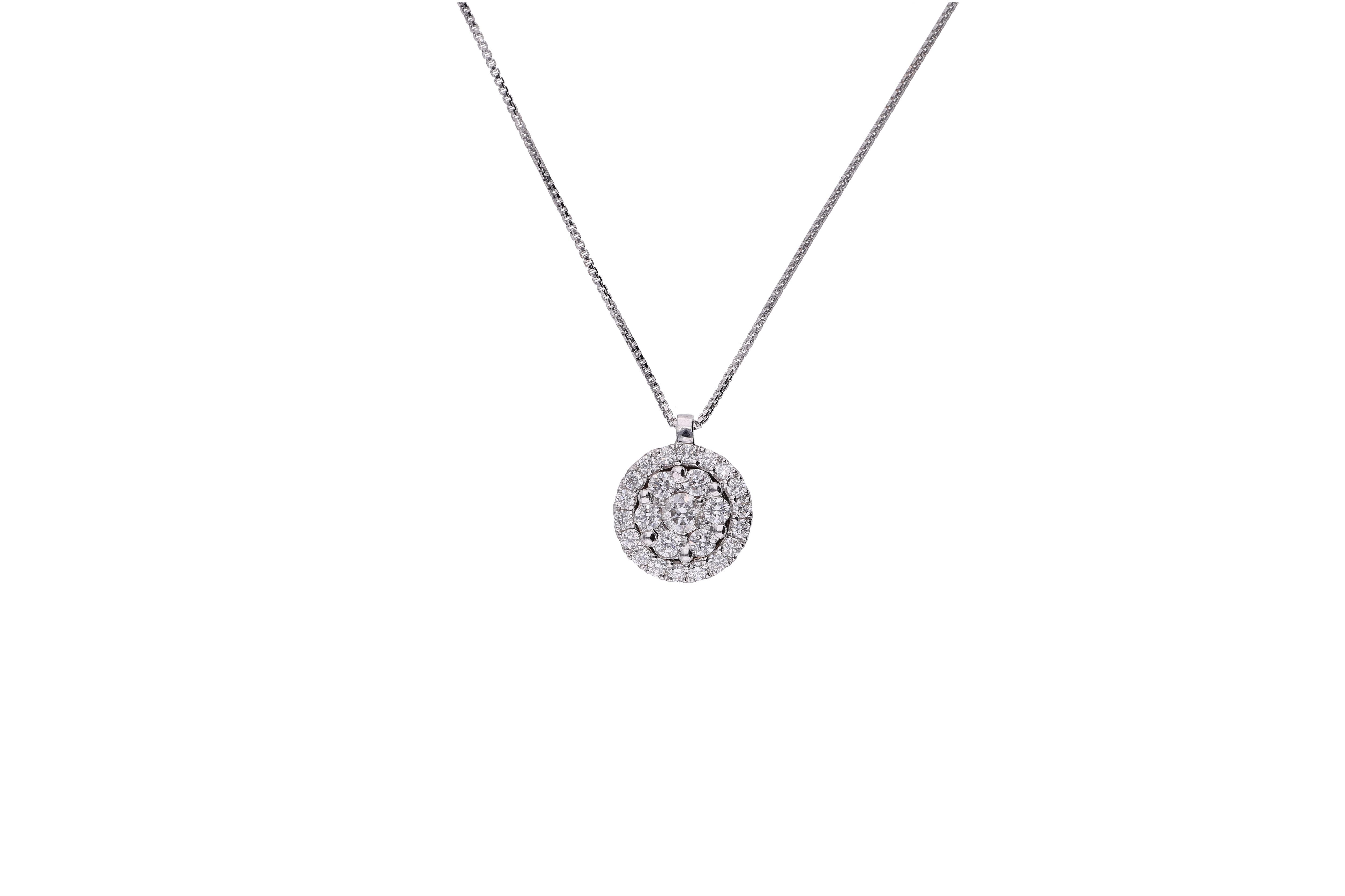 Collier con diamante - Asta Preziosi
