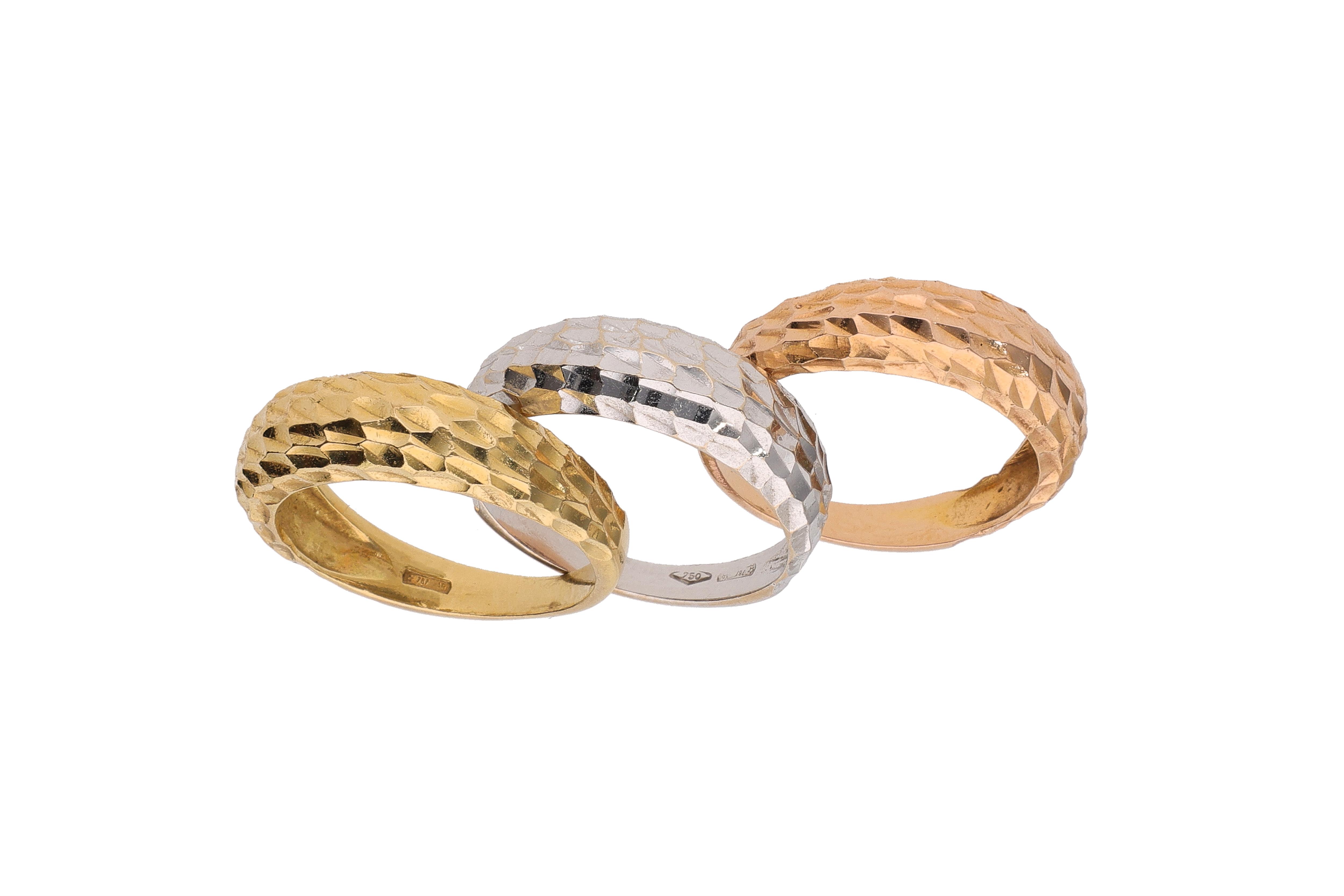 Tris di anelli - Asta Preziosi