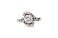 Anello con diamanti - Asta Presiosi