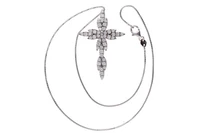 Collana e croce con diamanti - Asta Presiosi