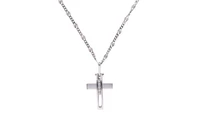 Collana e pendente a forma di croce con diamanti - Asta Presiosi
