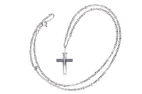 Collana e pendente a forma di croce con diamanti - Asta Presiosi