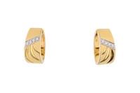 Paio di orecchini con diamanti - Asta Presiosi