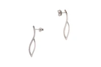 Paio di orecchini con pietre incolore - Asta Presiosi