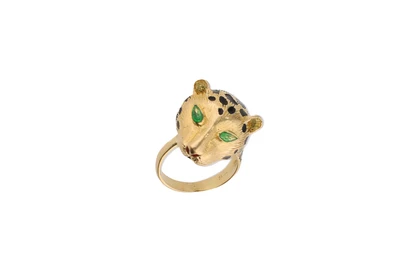 Anello a motivo animalier con smalti - Asta Presiosi