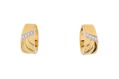 Paio di orecchini con diamanti - Asta Presiosi