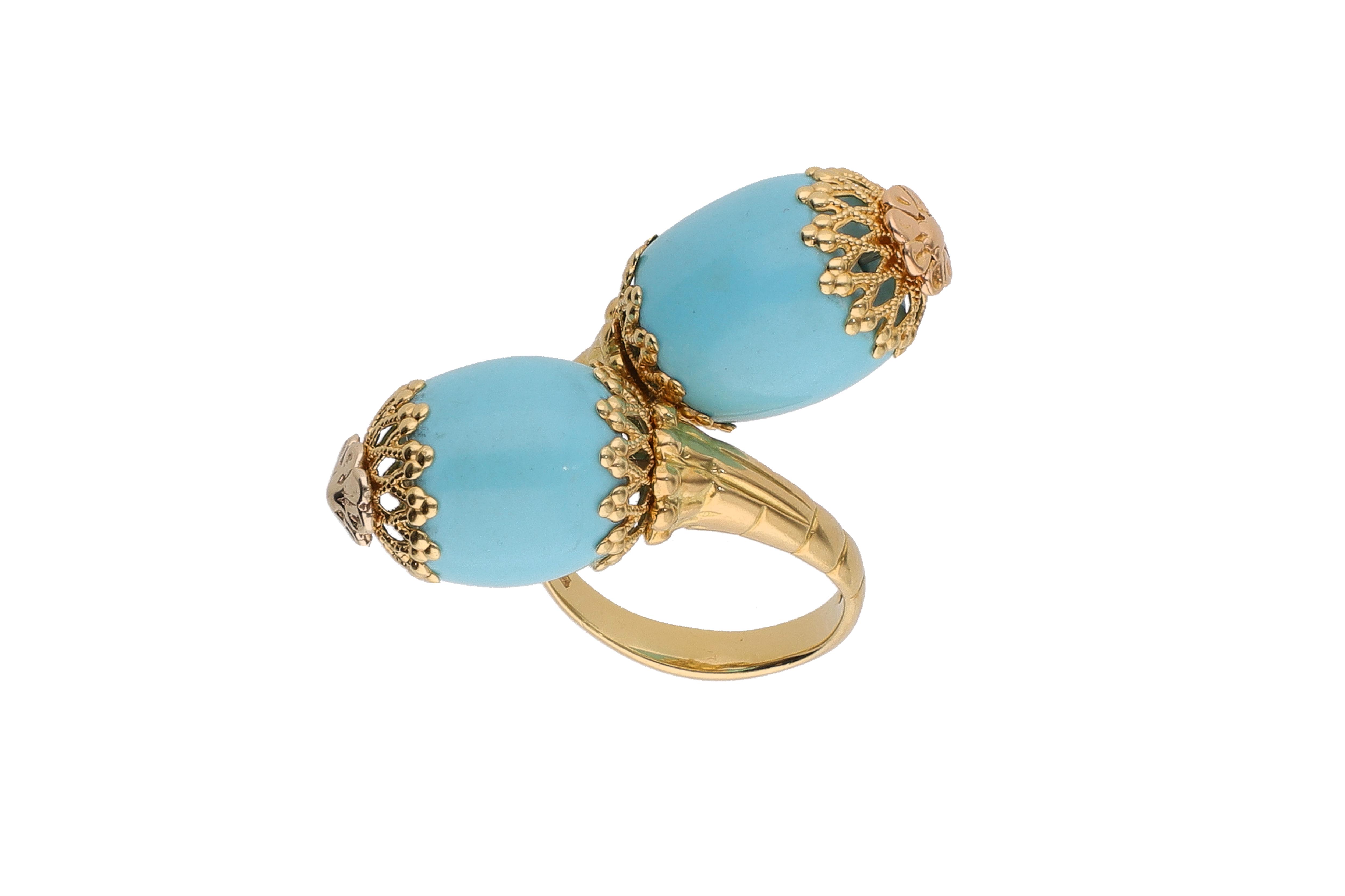 Anello contrarie' con pietre - Asta Presiosi