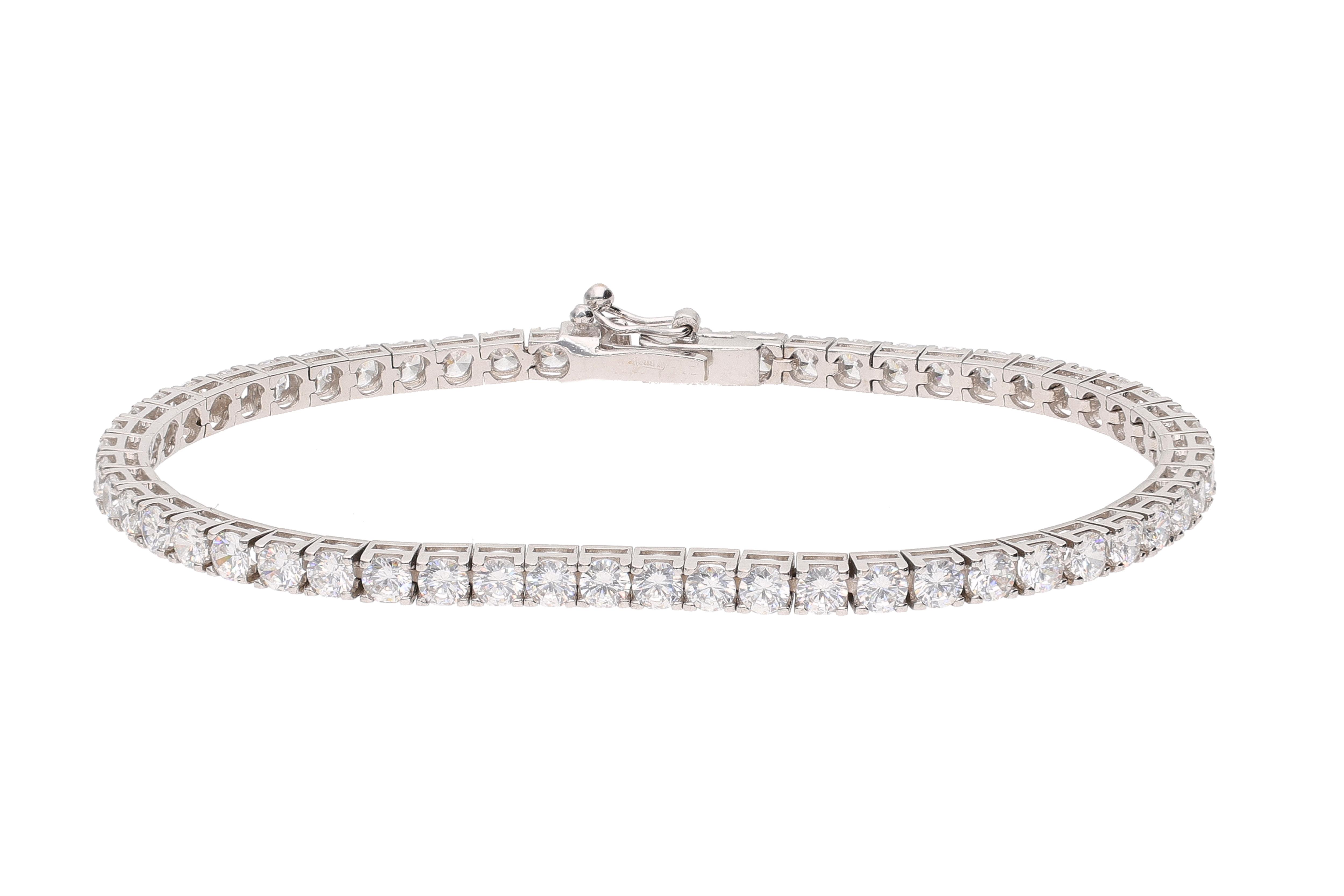 Bracciale con pietre incolori - Asta Presiosi